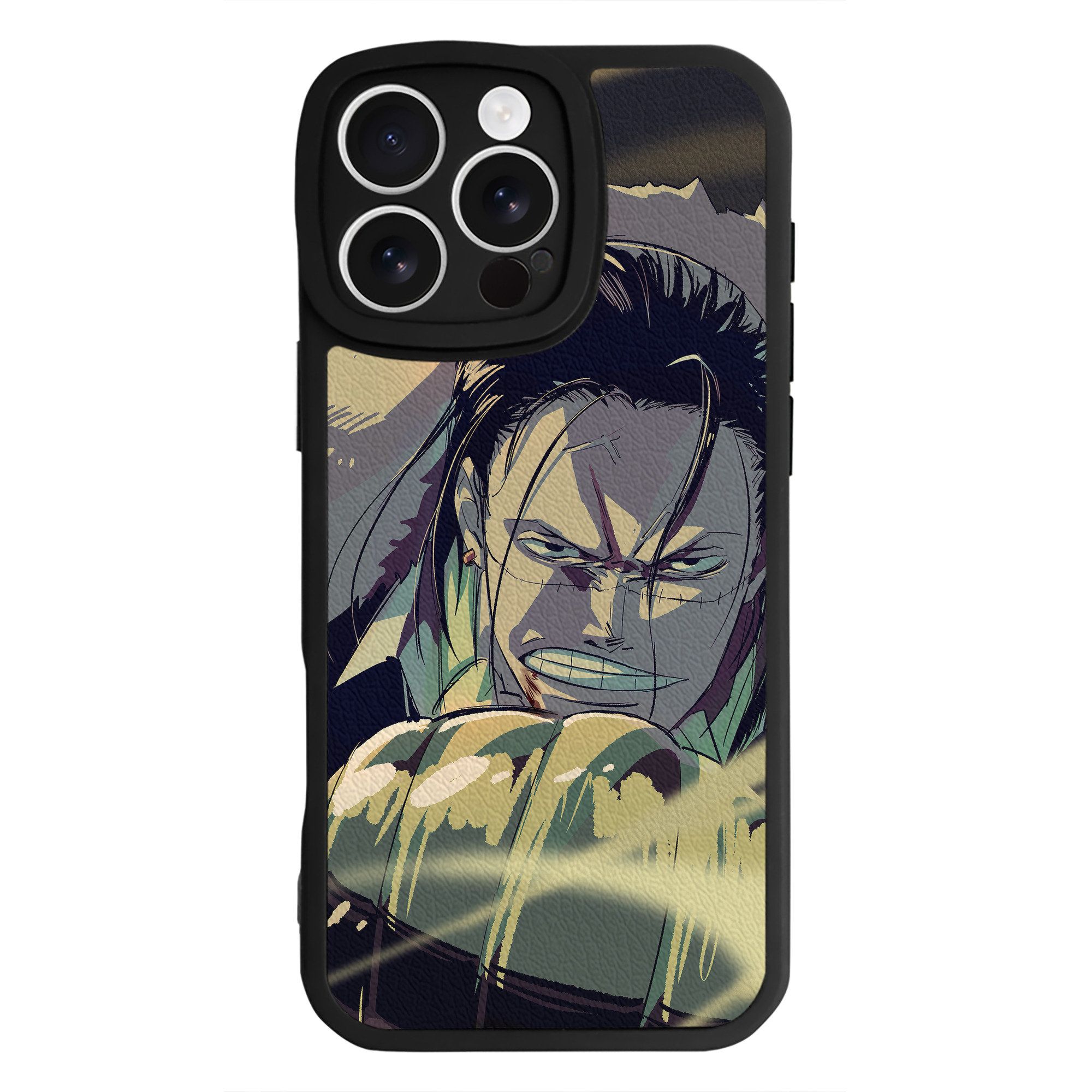 （画像用） ワンピース ONE PIECE 【iPhone 16シリーズ対応】シリコンスマホケース（レザー調） 材質：シリコン